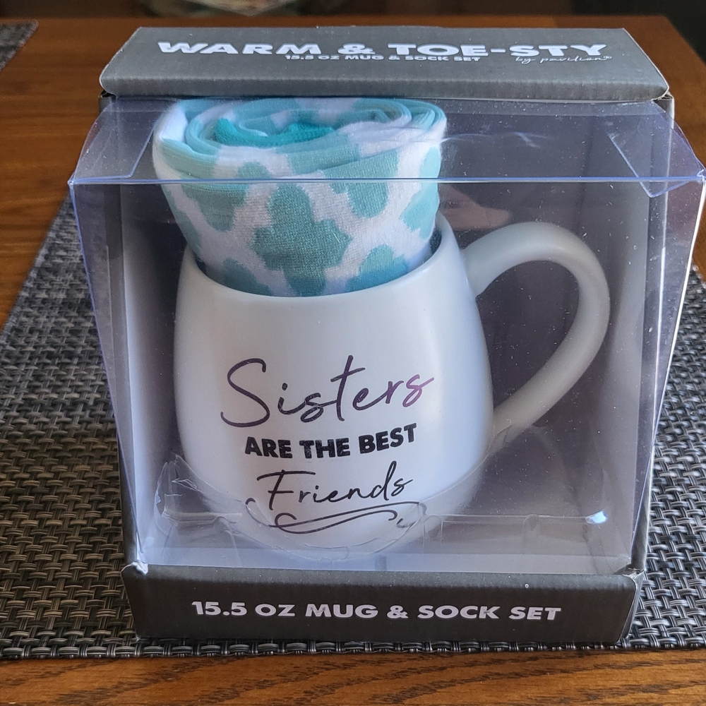 Sisters Are The Best Friends Mug & Sock Set